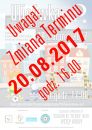 Ulicówka 2017 - zmiana terminu