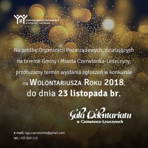 Doceń osoby, które wolontarystycznie pracuja dla Twojej organizacji. 